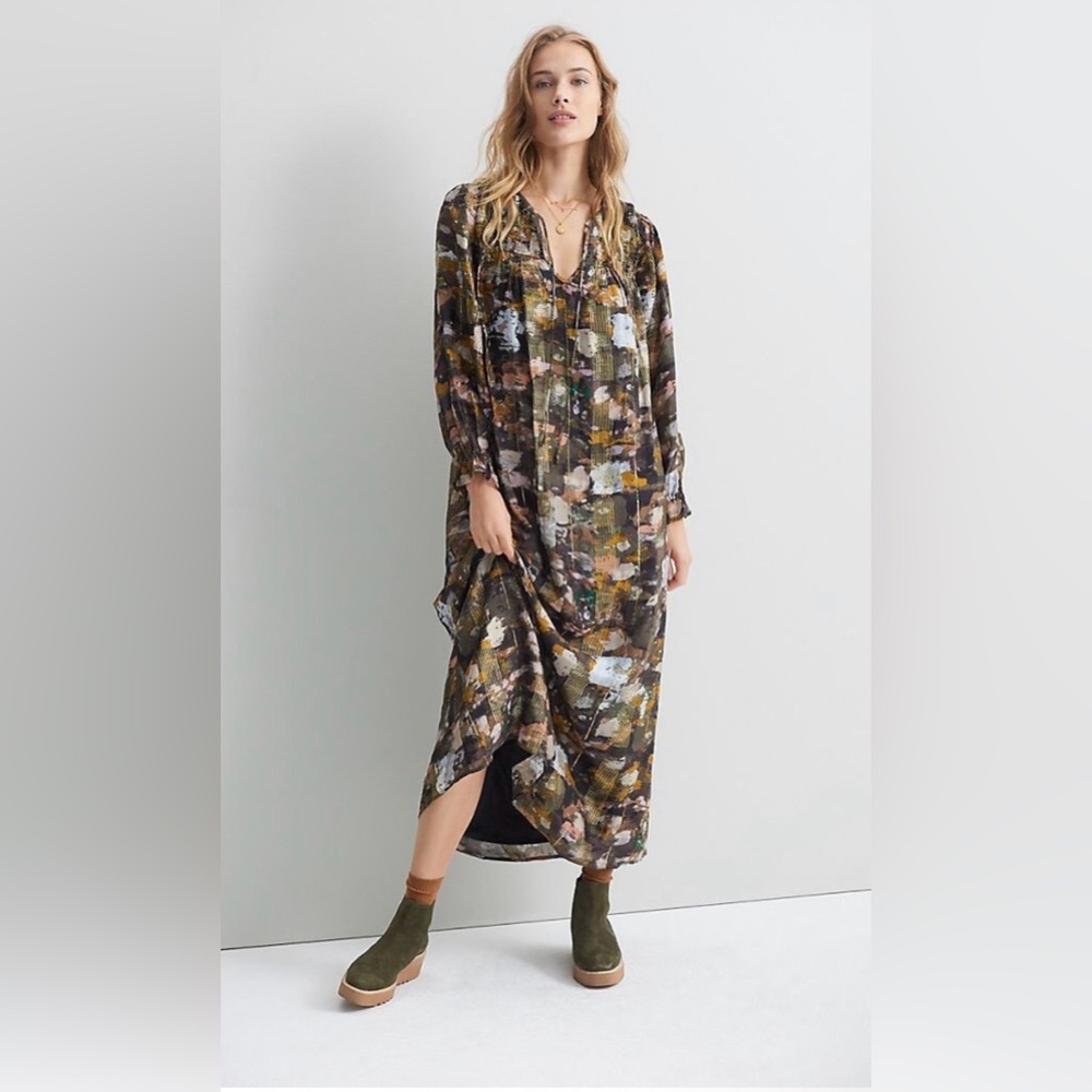 Anthropologie Blair Shimmer Maxi Dress